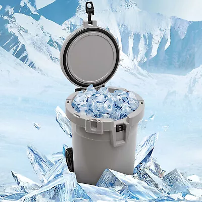 7.5 Gal Portable Water Cooler Jug Camping Beverage Dispenser With 2 Wheels  28L • $170.05