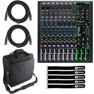 Mackie ProFX12v3 12 Channel Pro Analog Live/Recording Mixer Effects & USB Case • $385.40