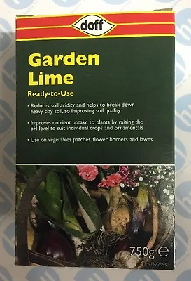 Doff Garden Lime Ready To Use 750 Grams Reduce Soil Acidity 0037 • £6.99