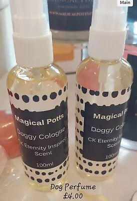 £4 • Buy 100ml Magical Potts Dog Spray Cologne - Grooming Spray - Deodorant Pet Perfume