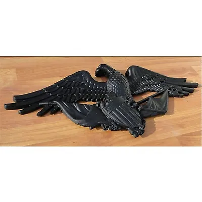 American Eagle Wall Plaque In Painted Black 28 Inch • $130.90