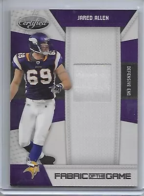 2010 Certified JARED ALLEN Game Worn Minnesota Vikings Jersey 151/250 • $19.99