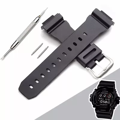 16mm Silicone Rubber Watch Band Strap Fit For Casio G Shock DW-6900 Watchband • $14.24