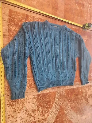 Vintage Kenzo Womans Sweater Size Medium 100% Wool Teal Green #S64 • $78.40