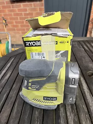 Ryobi R18PS-0 18V ONE+ Cordless Corner Palm Sander And Battery • £12.35