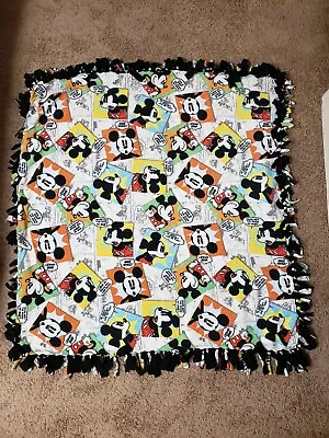 Mickey Mouse Comic Rag Quilt Throw Blanket 47 X45  • $15