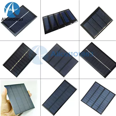 2V/5V/6V/12V Monocrystalline Solar Panel Module For Motor Toys Lawn Lamp • $3.82