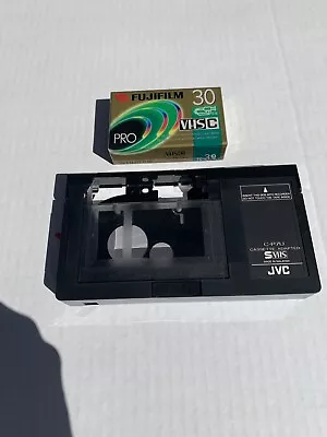JVC C-P7U Motorized VHS-C Cassette Player Adapter Tested Working Wit Fugi Tape • $36.36