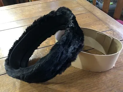 Mink Fur Luxury Fully Wrapped Headband Ear Warmer Beautifully Finished Nice ! • $49