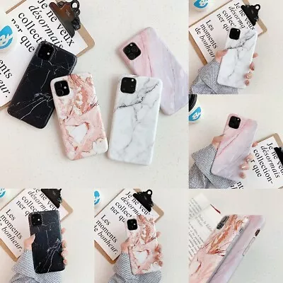 $9.99 • Buy For IPhone 14 13 12 11 Pro Max Plus White Marble Case Shockproof Bumper Cover AU