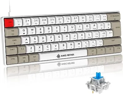 $58.99 • Buy UK Layout 60% TKL Gaming Keyboard Mechanical Compact Wired Type C Dye-Sub RGB