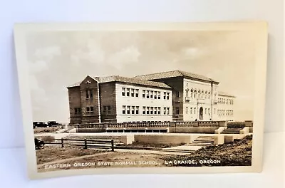 RPPC La Grande Eastern Oregon State Normal School Waco Baker OR Antique Postcard • $16.95
