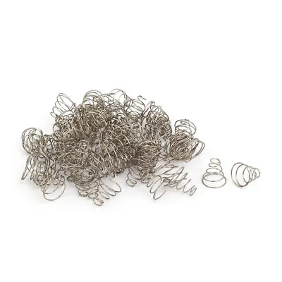 11mmx5.5mmx11mm Metal Taper Conical Compression Spring Silver Tone 60pcs • $13.21