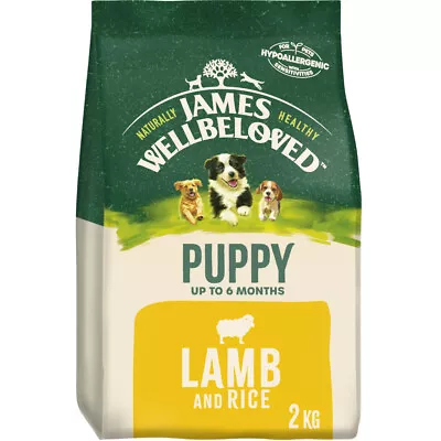 James Wellbeloved Lamb & Rice Puppy Dry Dog Food - 2kg • £14.24