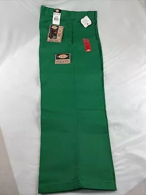 Vtg. Y2K Dickies Loose Fit Double Knee Work Pants. Green.  38”x32”. NWT • $34.98