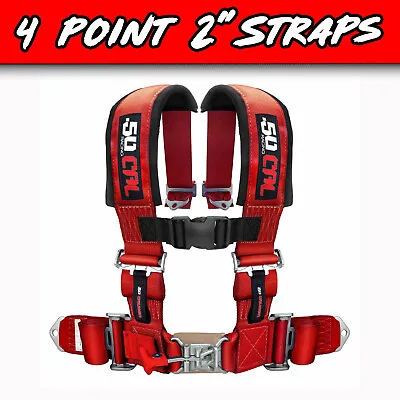 2  4 Point Safety Harness Seat Belt Universal Fit UTV Sand Rail 4x4 RZR X3 • $109.99
