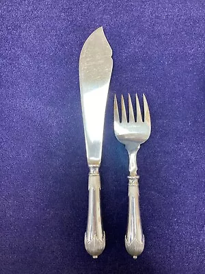 Mappin & Webb Prince's Plate  2 Pc Serving Silver Plated Fish Knife & Fork • $39