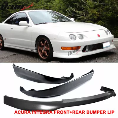 Fits 98-01 Acura Integra Type R Style Front Bumper Lip Spoiler & Rear Aprons 2PC • $103.99