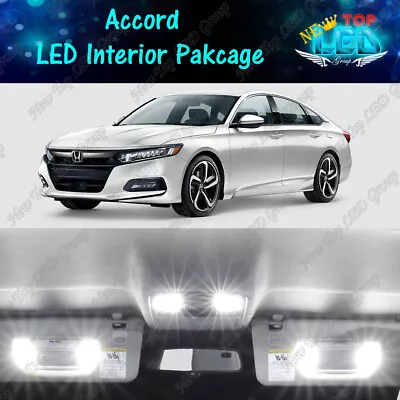 12x White LED Bulb Interior Lights Package Kit For 2013 - 2021 2022 Honda Accord • $15.99