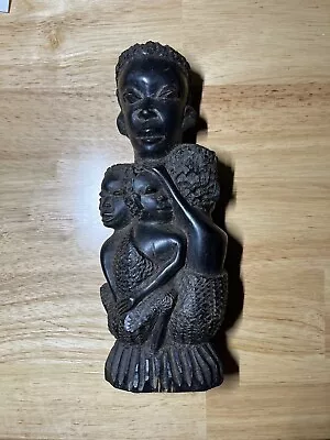 Vintage Ironwood Makonde Tree Of Life - 7  African Ebony Sculpture - Tanzania • $69.99