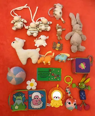 Baby Rattles Soft Toys & Sensory Toys Mixed Bundle. • £8