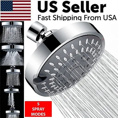 $11.89 • Buy Shower Heads Handheld Spray High Pressure Adjustable Showerhead Top Spray Bath
