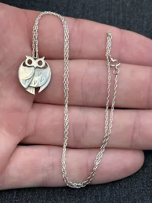 Ola Gorie Designer Vintage Owl Pendant On Chain. OMG • £8.50