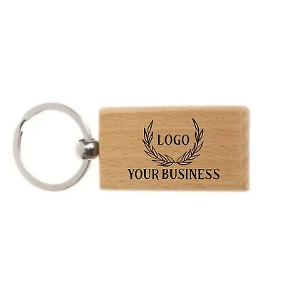 £2.99 • Buy Wooden Laser Engraved  Personalised Gift Hotel Key Fob | Personalised Keyring