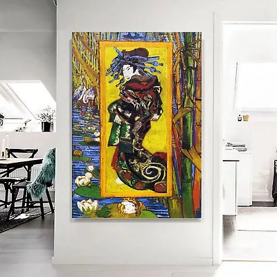 £9.99 • Buy Vincent Van Gogh Japanese Orian Printed Framed Canvas Wall Art Or Poster Print