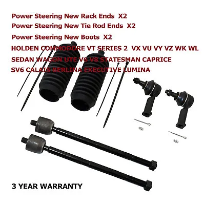 Power Steering Rack Ends Boots Tie Rod Ends KIT FOR HOLDEN COMMODORE VZ VU UTE • $65.99