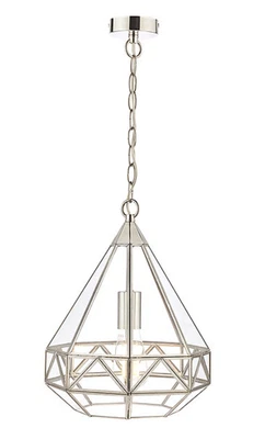 £119.99 • Buy Laura Ashley Zaria Ceiling Light, Polished Nickel - BRAND NEW - OPEN BOX