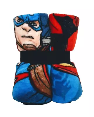 Marvel Avengers 46in. (W) X60in. (L) Kids' Throw Blanket Blue  - NWOT • $12