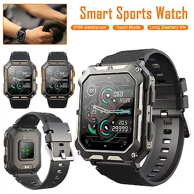 Njord Gear Indestructible Smart Call Watch Rugged Tactical Smartwatch Heart Rate • $43.69
