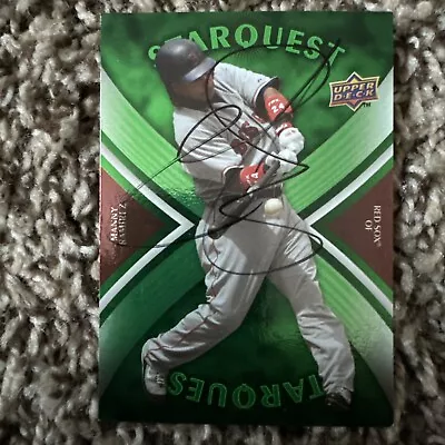 Manny Ramirez Autographed Baseball Card • $40