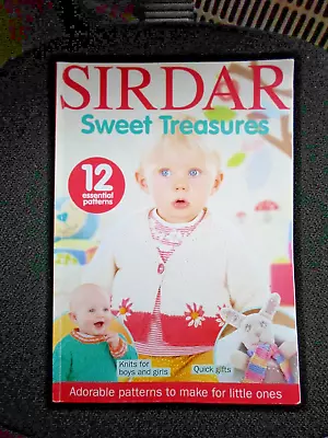 SIRDAR SWEET TREASURES Book - 12 Patterns In Sizes To Fit 0-7 Years • £2