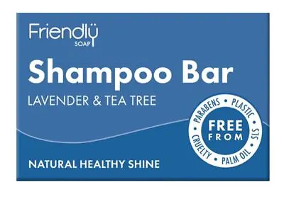 Friendly Soap Shampoo Bar To Give A Natural Shine - Lavender And Tea Tree 95g • £7.19