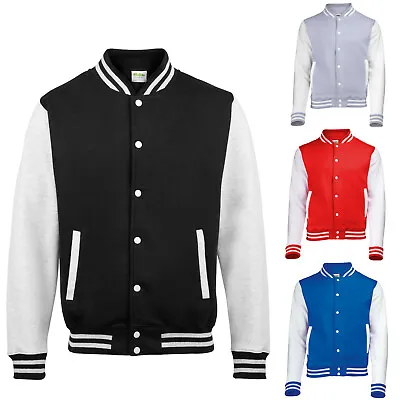 £16.99 • Buy NEW Mens Varsity Letterman College Jacket - S, M, L, XL XXL - Baseball Jacket