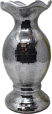 £25.62 • Buy Silver Vase Statue Sparkle Ornament Bling Diamond Gift | Mirrored Flower Pot |