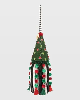  MacKenzie-Childs Christmas Tree Tassel - Ceramic Tree - Brand New - Gorgeous! • $100