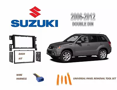 NEW Fits 2006-2012 SUZUKI GRAND VITARA Car Stereo Double DIN Dash Kit Harness • $19.99