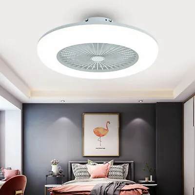 22  Modern LED Ceiling Fan Light Invisible Fandelier Chandelier Lamp W/ Remote • $47.50