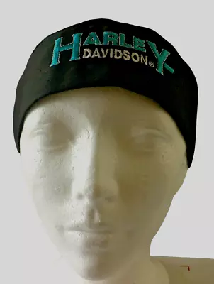 Harley-Davidson Biker Bandana Skull Cap Durag Tie Back Head Wrap Logo Black • $17.99