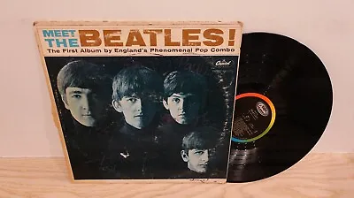 The Beatles - Meet The Beatles -VG/G+ 1964 Capitol MONO T-2047 LP • $10