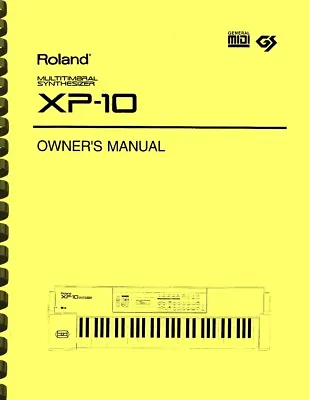 Roland XP-10 Synthesizer OWNER'S MANUAL • $29.03