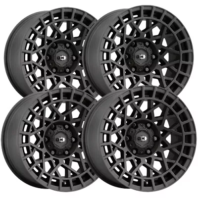 (Set Of 4) Vision 349 Savage 17x8 5x112 +40mm Satin Black Wheels Rims 17  Inch • $675.96