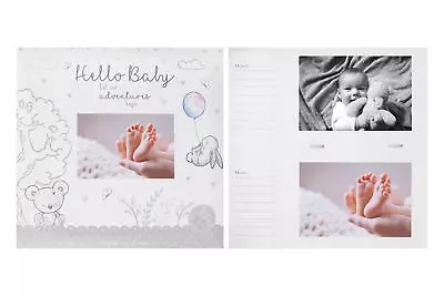 Hello Baby Photo Album Adventure Begins 200 Photos 4 X 6  Slip In Memories 22cm • £9.54