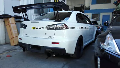 $850 • Buy CJ ES CF Lancer Evo 10 X Voltex Style Carbon Fiber Wing Spoiler Gt Apr Varis