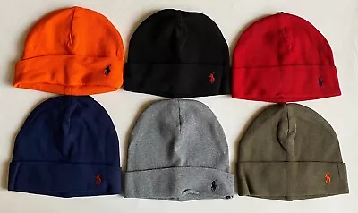 NWT Mens Polo Ralph Lauren Pony Cuffed Thermal Waffle Knit Beanie Ski Hat Cap • $40.95