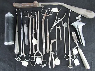 Lot Of 17 Vintage Surgical Tools Dr. Hospital Medical DONIGER ARMSTRONG KURTEN • $149.99