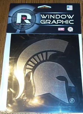 Michigan State Spartans Logo Window Graphic Decal NEW!! Chrome Sparty • $8